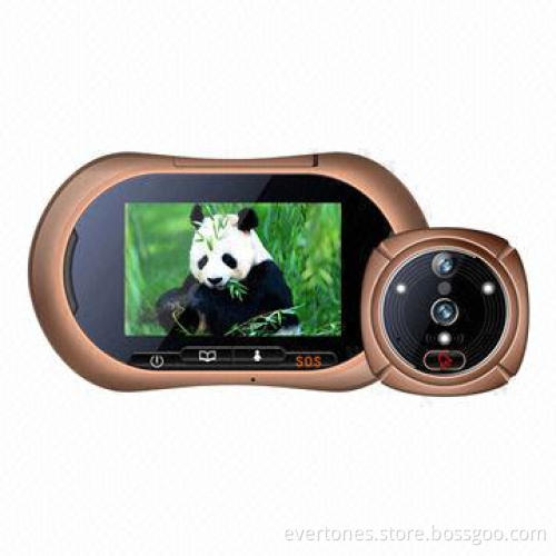 Motion detect PIR door peephole viewer